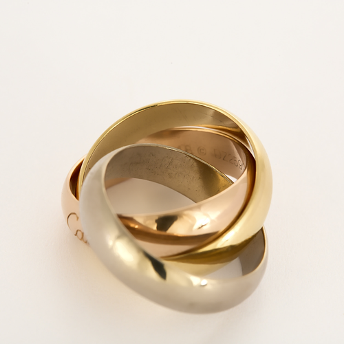Cartier – Trinity- Large Model - Vintage– Three-ring ring in three-color gold.