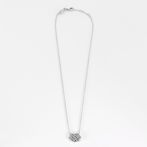 Collier Vanessa Tugendhaft - Collection Idylle - Collier en or gris et diamants 58 Facettes DV28162-2