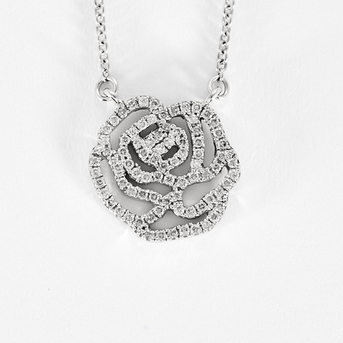 Collier Vanessa Tugendhaft - Collection Idylle - Collier en or gris et diamants 58 Facettes DV28162-2