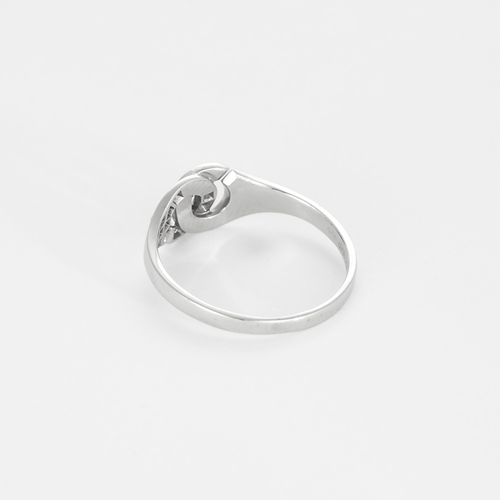 Dinh Van - Menottes R8 - Bague en or gris et diamants