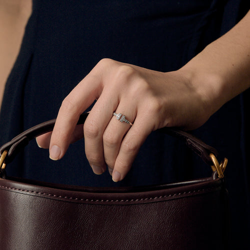 Tiffany & Co - Wire - Ring aus Weißgold und Diamanten