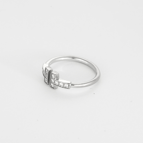 Tiffany & Co - Wire - Ring aus Weißgold und Diamanten