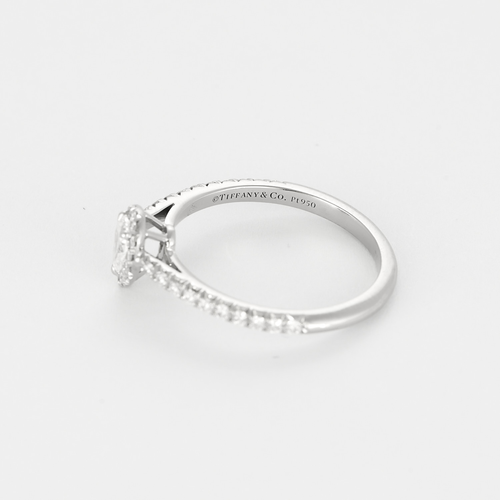 Tiffany & Co - Soleste - Ring Solitär i Platina och diamanter