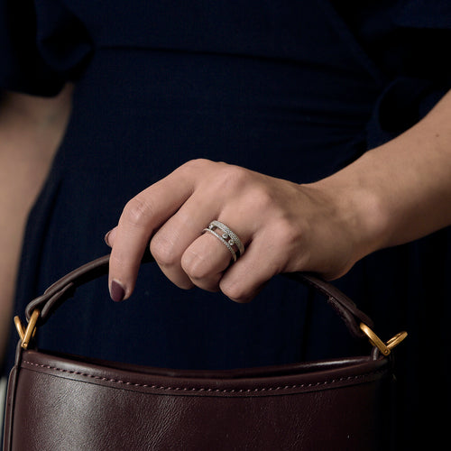 Messika - Move Romane - Pavéring i hvidguld og diamanter