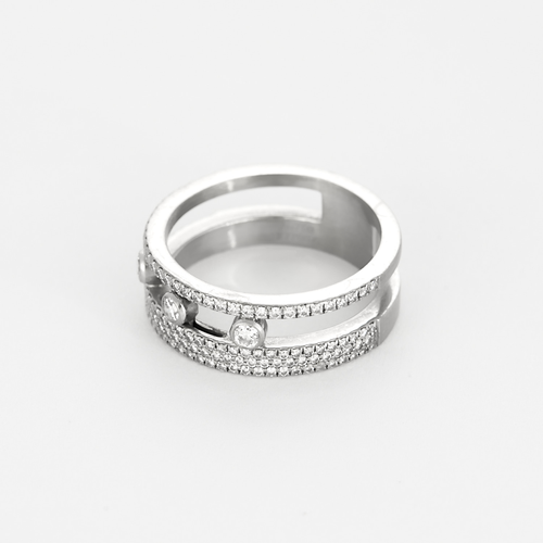 Messika - Move Romane - Pavéring i hvidguld og diamanter