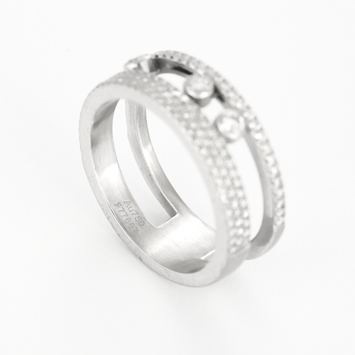 Messika - Move Romane - Pavéring i hvidguld og diamanter