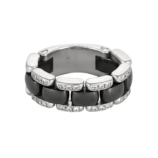 CHANEL -ULTRA - Medium Model- Ring in white gold, black ceramic and diamonds.