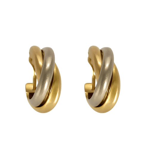 CARTIER - Trinity - Ett par örhängen i tre guldfärger