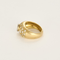 Armring i gult guld og hvidguld, diamanter.