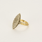 Marquise-ring in geelgoud en witgoud, diamanten