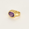 Ring aus Gelbgold und Amethyst 3,80 Karat