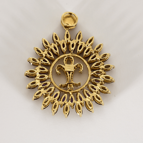 Pendentif Pendentif en or jaune, améthyste et quartz fumé 58 Facettes DV27342-3
