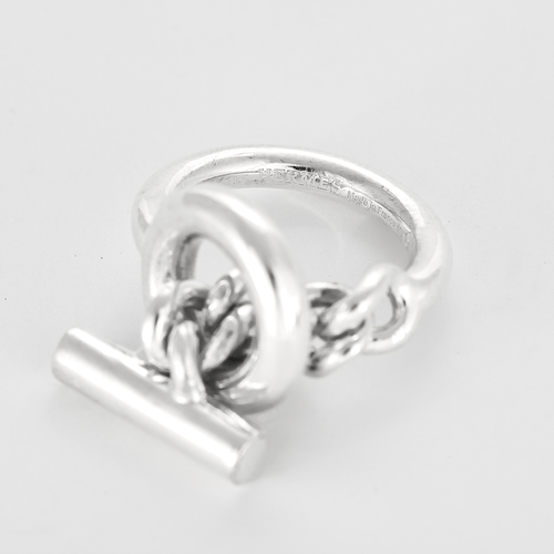 HERMES - Croisette - Petit modèle - Bague en argent