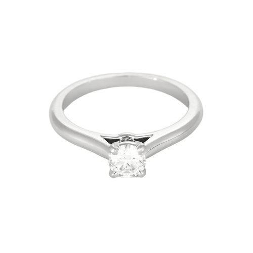 CARTIER - Solitær 1985 - Ring i Platin og diamant