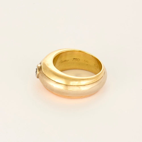 CARTIER - Trinity - Important inel tip brățară din trei tipuri de aur și diamant