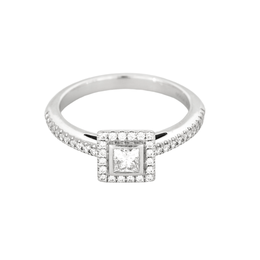 Tiffany & Co - Soleste- Prsten Platina a diamant o přibližně 0,10 karátu.