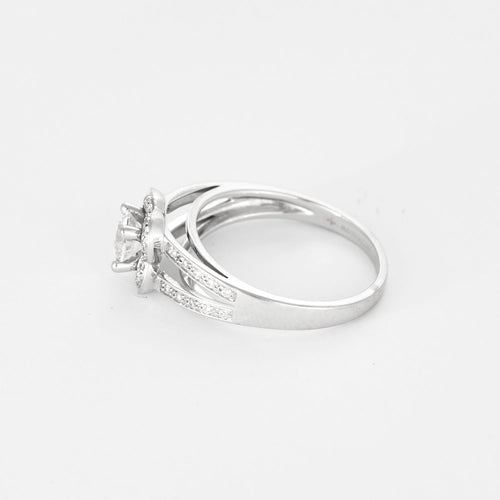 MAUBOUSSIN - Chance of love nr. 5 - Inel din aur gri și diamant de aproximativ 0,50 carate.