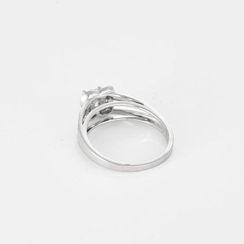 MAUBOUSSIN - Chance of love nr. 5 - Inel din aur gri și diamant de aproximativ 0,50 carate.