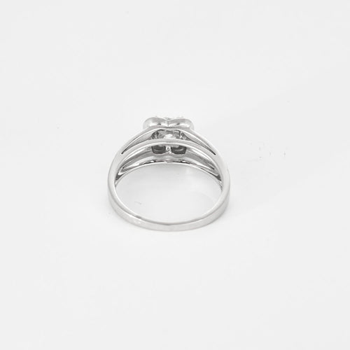 MAUBOUSSIN - Chance of love nr. 5 - Inel din aur gri și diamant de aproximativ 0,50 carate.
