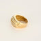 Anillo domo de oro amarillo y diamantes