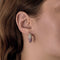 Boucles d'oreilles Boucles d'oreilles en or blanc, saphirs roses et diamants 58 Facettes DV12457-3