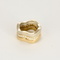 CARTIER - Neptune - Vintage - Three-band ring in yellow gold, white gold and diamonds