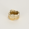 CARTIER - Neptune - Vintage - Three-band ring in yellow gold, white gold and diamonds