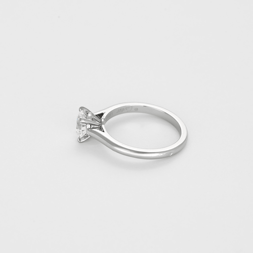 Bague 54 CARTIER - 1895 - Bague solitaire en platine, diamant 1 carat environ. Certificat GIA 58 Facettes DV28681-1-54-3