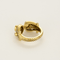 Offener Ring aus Gelbgold mit gelben Saphiren und Diamanten