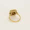 Yellow gold ring, ruby and diamonds