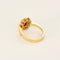 Bague 54 Bague marguerite en or jaune, rubis et diamants 58 Facettes DV27342-1