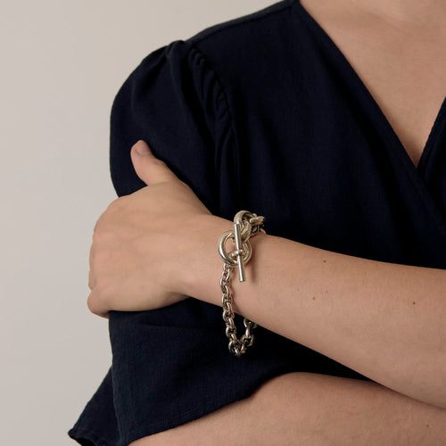 HERMÈS - Crescendo - Bracelet in silver