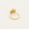 Gemmyo -  EverBloom Pavée - Bague or diamant et saphir vert.