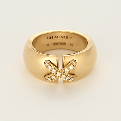 CHAUMET - Liens - Anel em ouro amarelo e diamantes