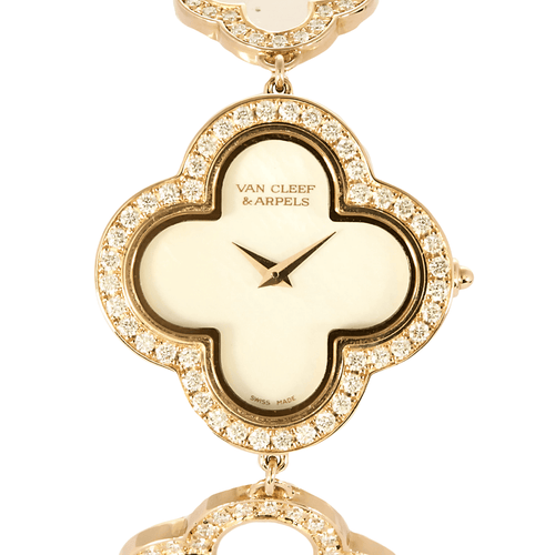 Montre Van Cleef & Arpels Alhambra or rose, nacre et diamants 58 Facettes DV0967-5
