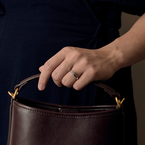 Ring Solitär aus Weißgold und Diamant 0,30 Karat