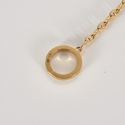HERMES - Chaîne d'ancre Contour - Ruusukultainen ja timanttinen rannekoru. XS.
