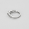 Anello Solitario in oro grigio diamante circa 0,20 carati.