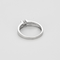 Anello Solitario in oro grigio diamante circa 0,20 carati.
