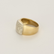 Importante pulsera rígida de oro amarillo, oro blanco y diamantes