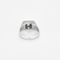 Elegant Signet ring style ring in white gold and diamonds