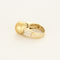 Ring aus Gelbgold, Graugold, Diamanten und Gold-Zuchtperle