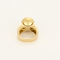 Ring aus Gelbgold, Graugold, Diamanten und Gold-Zuchtperle