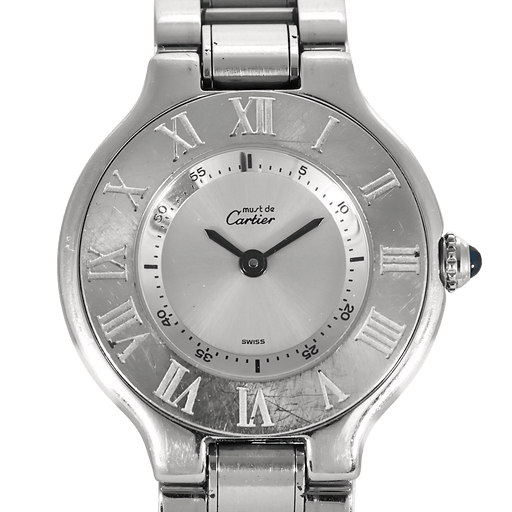 Cartier - Must - Steel watch with quartz movement and round case