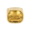 Cocktailring aus Gelbgold und Citrin