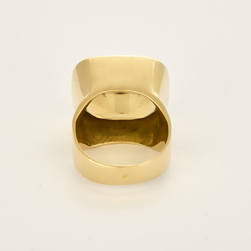Cocktailring aus Gelbgold und Citrin