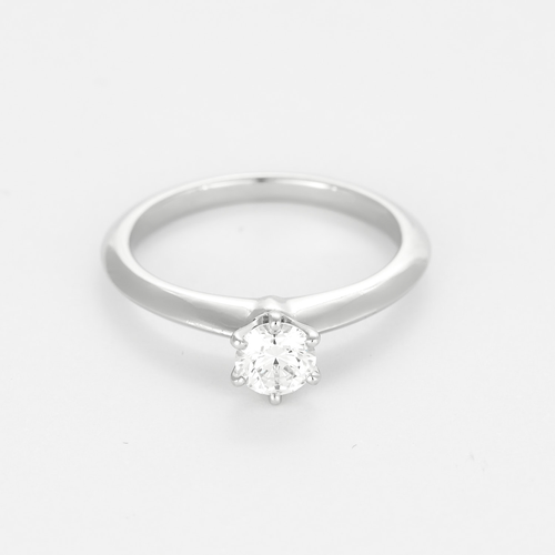TIffany & Co - Postavka - Prsten Soliter Platinum i dijamant od 0,37 karata