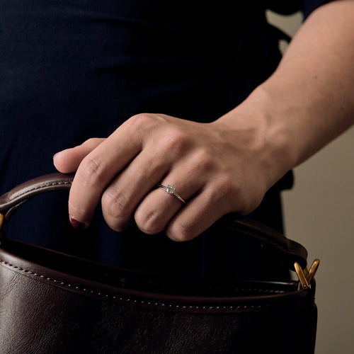 TIffany & Co - Postavka - Prsten Soliter Platinum i dijamant od 0,37 karata
