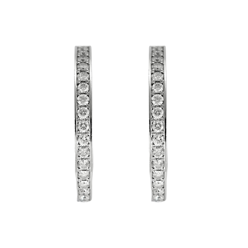 Cartier - Örhängen i vitguld och diamanter