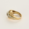 Bague en or rose, or gris, diamants en chute
